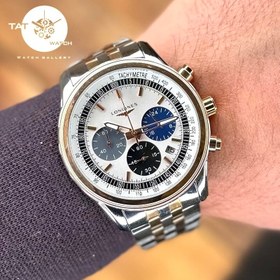 تصویر ساعت مچی مردانه لونژین LONGINES کرنو3موتوره باگارانتی یک ساله و جعبه چوبی 