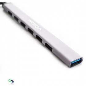 تصویر هاب ۷ پورت USB 3.0 ترکا مدل TYPE-C-730 