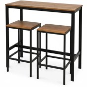 تصویر ست میز و صندلی کافه با جنس فلز 