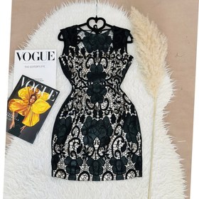 تصویر پیراهن دانتل چرمی کد 142 