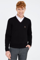 تصویر بافت و پلیور مردانه یو اس پلو اورجینال مشکی U.S. Polo Assn. G081SZ0TK.000.1259758 