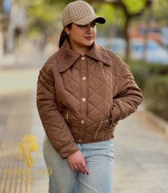 تصویر پافر کوتاه - قهوه‌ای / 