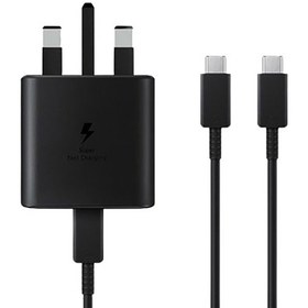 تصویر شارژر دیواری سامسونگ مدل EP-TA845-vietnam به همراه کابل تبدیل USB-C 