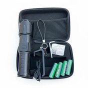 تصویر چراغ‌دستی پلیسی شارژی حرفه‌ای Small Sun ZY‑T295 NB | ضدآب، زوم‌دار، نور بسیار قوی با کیف حمل - 