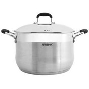 تصویر قابلمه تک استیل عرشیا مدل SS145 735 Arshia SS145-735 Single steel pot