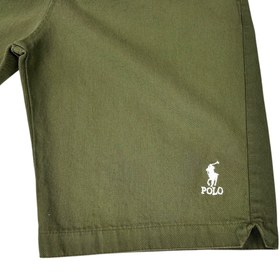 تصویر شلوارک مردانه پولو سبز زیتونی ۲۰۲۵ (POLO Ralph Lauren) 