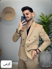 تصویر کت و شلوار مردانه دبل برست 