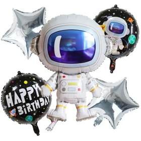 تصویر پک بادکنک فضانورد 