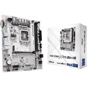 تصویر مادربرد ازراک مدل H610M-X با سوکت LGA 1700 و حافظه DDR5 