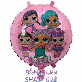 تصویر بادکنک فویلی گرد LOL 