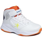تصویر کفش بسکتبال کفش بسکتبال سفید/آبی سایز بچگانه مردانه ارگوپدیک - 3647 