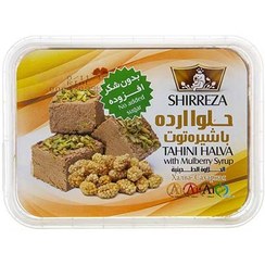 تصویر حلوا ارده با شیره توت372 گرم شیر رضا 