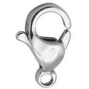 تصویر قفل طوطی نقره سایز 11 میلی متر بسته 1 عددی 