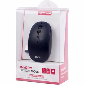 تصویر ماوس بیسیم تسکو مدل TM670W ا TSCO TM 670W Wireless Mouse TSCO TM 670W Wireless Mouse