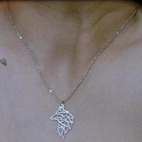 تصویر گردنبند گرگ استیل 