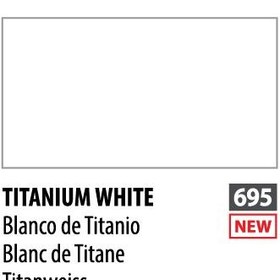 تصویر آبرنگ فوق آرتیست شین هان PWC سری A رنگ (TITANIUM WHITE 695) 