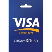 تصویر گیفت کارت ویزا ۱ دلاری آمریکا 