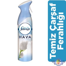 تصویر اسپری خوشبوکننده هوای فبرز febreze ترکیه حجم 300 میلی لیتر febreze hava ferahlatici temiz carsaf ferahligi 300ml