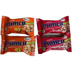 تصویر پروتئین بار اکوند با مغز زردآلو و کرنبری 