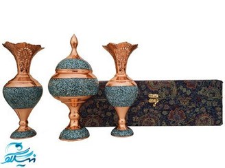 تصویر پک سنبلدان و شکلات خوری فیروزه کوبی 