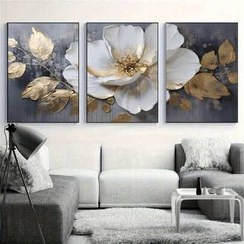 تصویر تابلو گل برجسته 