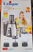 تصویر آبمیوه‌گیری ۴کاره یونیک اصلی مدل ۵۴۰۲ 4IN1 JUICER &BLENDER Unique code:5402