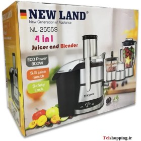 تصویر آبمیوه گیر 4 کاره نیولند مدل NL-2555S ا شناسه کالا: Newland Juicer And Blender NL-2555S شناسه کالا: Newland Juicer And Blender NL-2555S