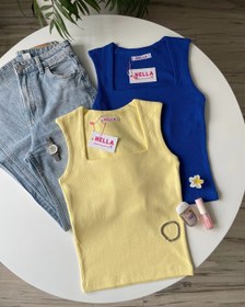 تصویر تاپ یقه خشتی 