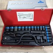 تصویر جعبه بکس 24 پارچه مشکی کینگ تولز۱٫۲مشکی فشارقوی king tools