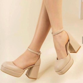 تصویر کفش مجلسی لژدار - سفید / ۳۹ 