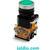 تصویر کلید فشاری استارت دو کنتاکت پارس فانال مدل PFP-50-1NO+1NC 