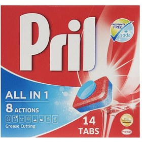 خرید و قیمت قرص ماشین ظرفشویی 14 عددی پریل (Pril) | ترب