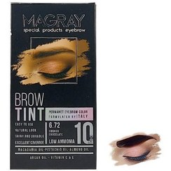 تصویر کیت رنگ ابرو ماگرای شماره 6.72 رنگ شکلاتی دودی حجم 30 میل 