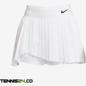 تصویر دامن تنیس نایک NikeCourt Dri-FIT Advantage- سفید ا NikeCourt Dri-FIT Advantage Pleated Tennis Skirt NikeCourt Dri-FIT Advantage Pleated Tennis Skirt