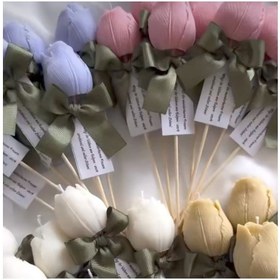 تصویر شمع گل لاله گیفت 