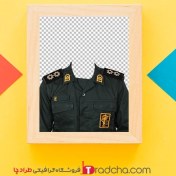 تصویر لباس فرم سپاه سبزرنگ دو ستاره کد ۴۹۶ 