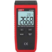 تصویر ترمومتر تماسی تک کانال یونیتی مدل UT320A UNI-T UT320AMini LCD Digital Thermometer 1-Channel