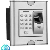 تصویر اکسس کنترل سیماران مدل FK1200 رمز کارت اثرانگشت ا Simaran access control Simaran access control