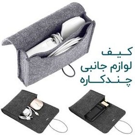 تصویر کاور لپ تاپ تری لیوم مدل elegant مناسب برای لپتاپ 16 اینچی به همراه کیف لوازم جانبی 