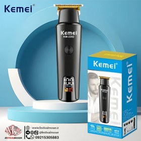 تصویر ماشین اصلاح موی سر وصورت کیمی KM-2282 کد 2486 USB Man Cordless Professional Hair Cutter Kemei km-2282