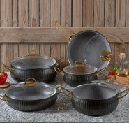 تصویر سرویس قابلمه 10 پارچ eviz مدل سلین ترکیه 