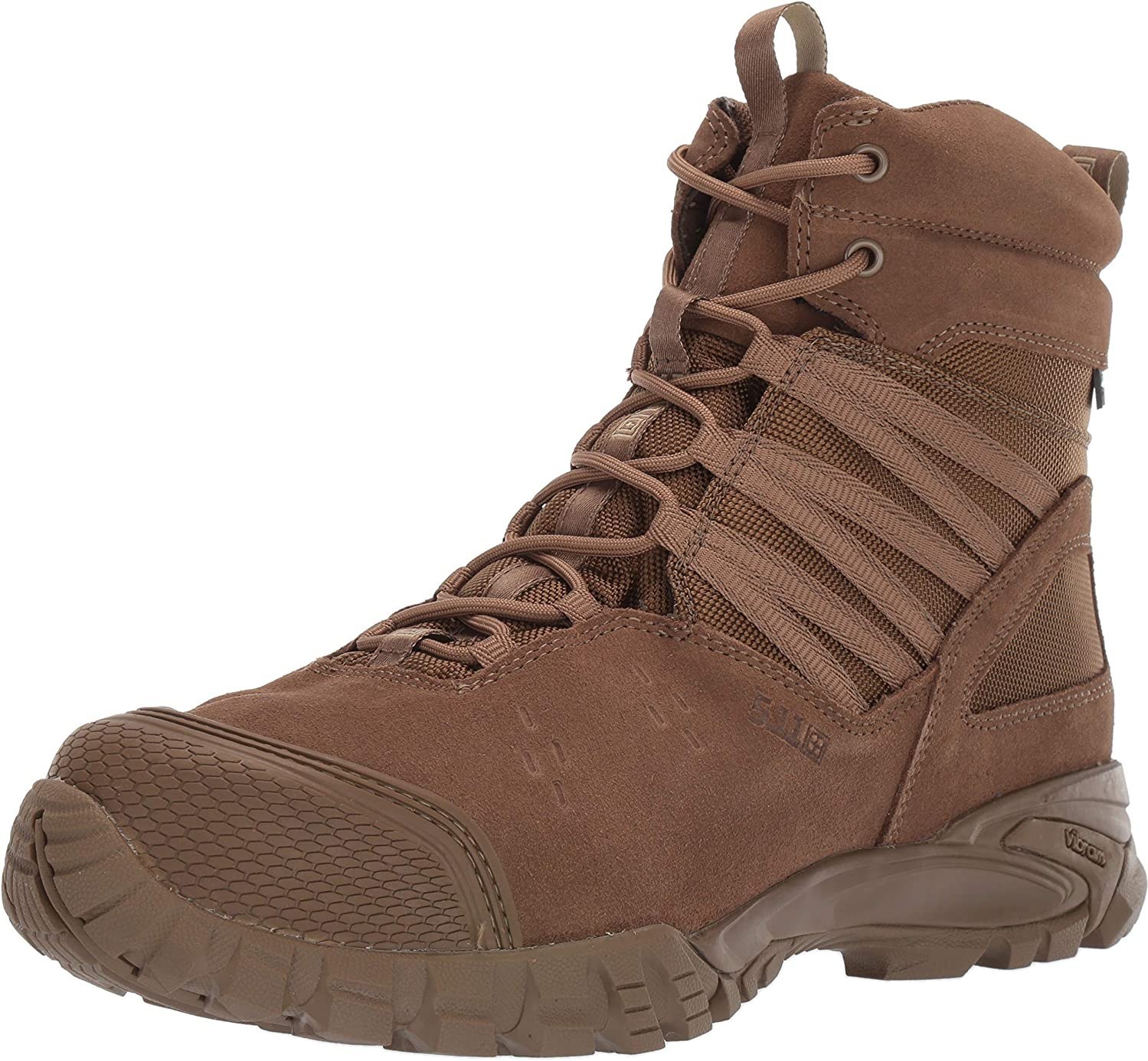 خرید و قیمت 5.11 Tactical Men's Union 6-Inch Work Boots, Shock Absorbing  Insole, Style 12390 9.5 Wide Dark Coyote