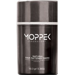 تصویر پودر پرپشت کننده موی سر 10 گرمی رنگ گردویی موپک ا MOPPEK Hair Fattener Fiber MOPPEK Hair Fattener Fiber