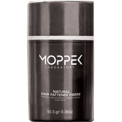 تصویر پودر پرپشت کننده موی سر 10 گرمی رنگ گردویی موپک MOPPEK Hair Fattener Fiber