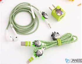 تصویر پک محافظ کابل شارژ آیفون توتورو Charger Protector Pack Totoro 