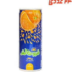 تصویر آبمیوه پرتقال فروت لند قوطی 240 میلی لیتر میهن 