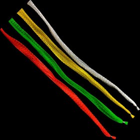 تصویر توری بسته بندی میوه و صیفی جات بسته 1000 عددی همراه با کلاهک و حلقه (قلاب پلاستیکی) 