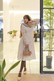 تصویر پیراهن زنانه لنین پرگل 