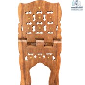 تصویر رحل قرآن چوبی بسیار نفیس ساخت هند سایز 18 