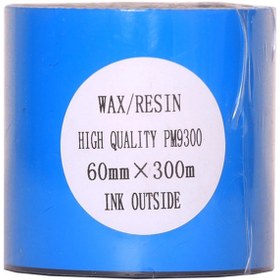 تصویر ریبون پرینتر لیبل زن NP مدل Wax Resin 60mm x 300m 